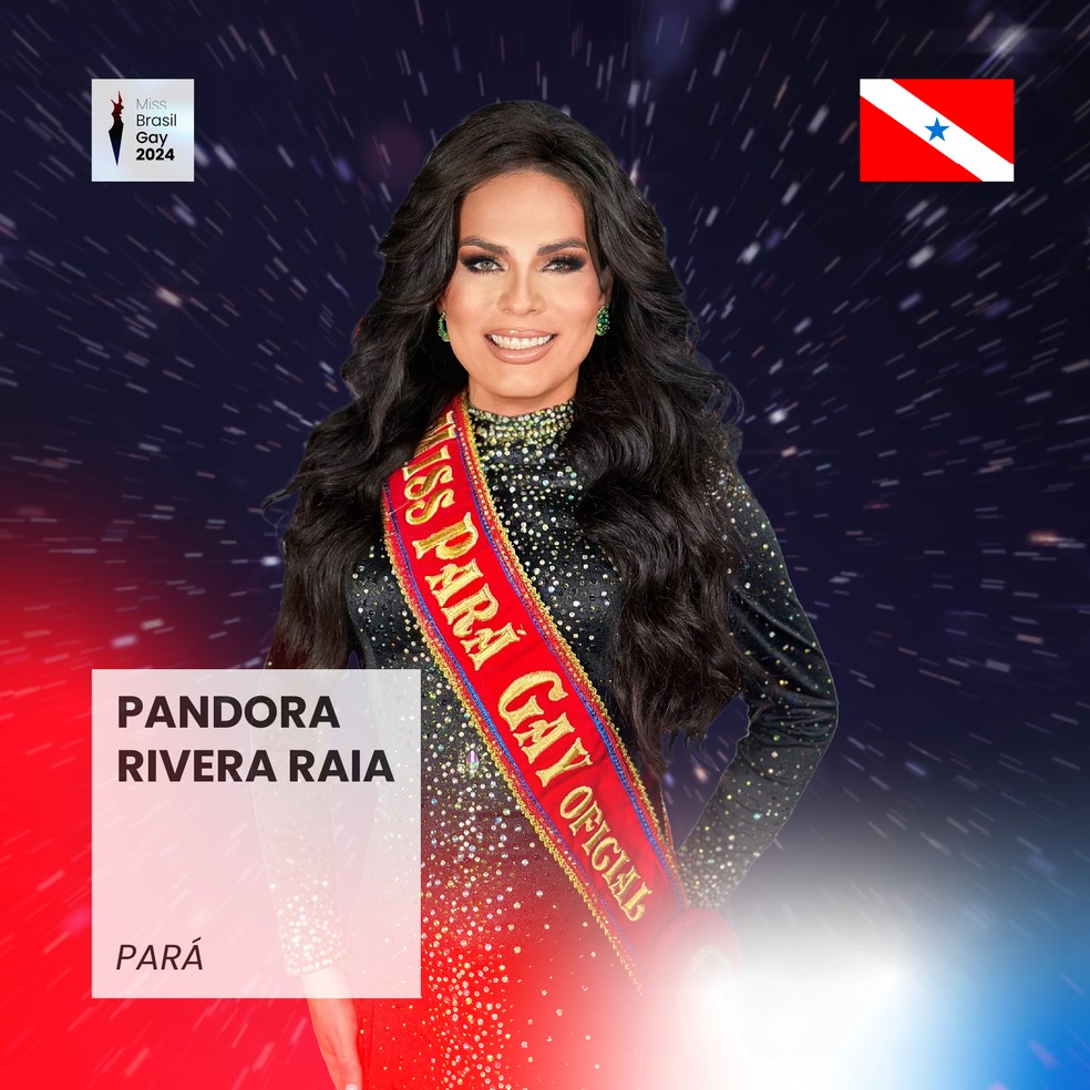 Pandora Rivera Raia, do Pará — Foto: Miss Brasil Gay/Divulgação