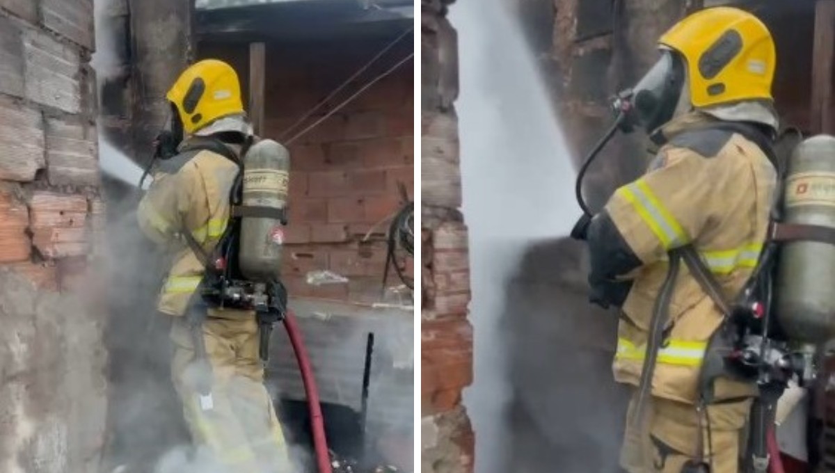 Mulher de 50 anos sofre queimaduras após incêndio atingir a casa dela em Ipatinga