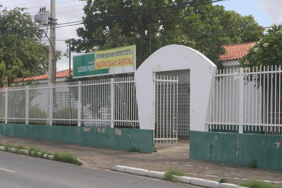 Escola Estadual Lucídio Portela, na Zona Sul de Teresina — Foto: Maria Romero/ G1 PI