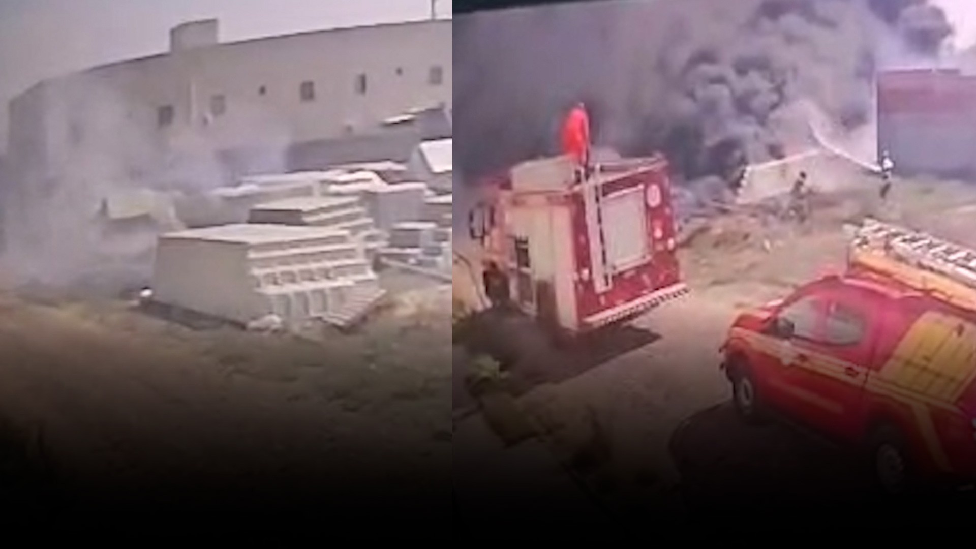 Vídeo mostra incêndio que destruiu pelo menos 39 piscinas em depósito no Piauí; chamas começaram na vegetação 
