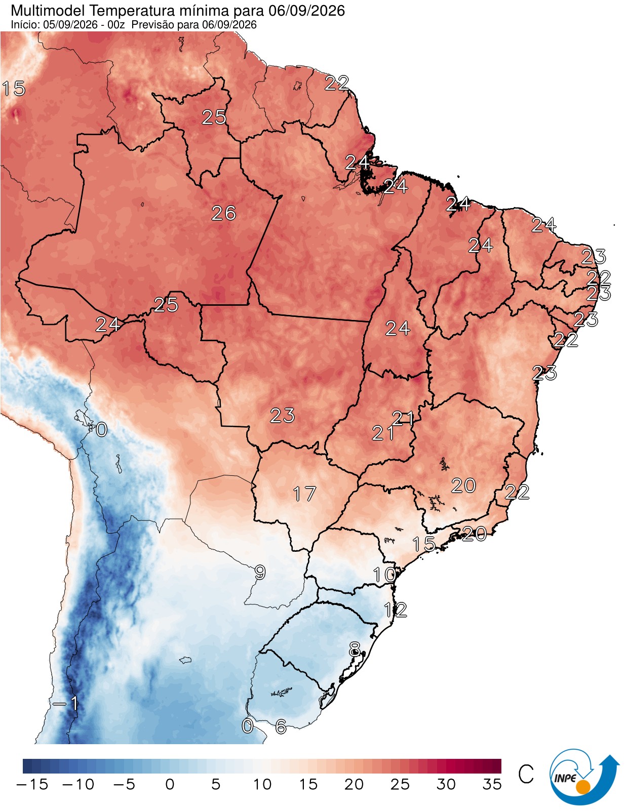 Frio ganha força no Centro-Sul neste domingo; chuva atinge Sudeste e Centro-Oeste