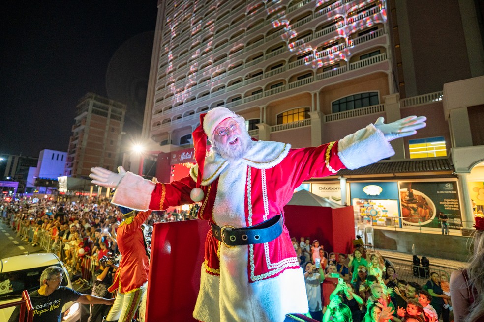 O Shopping Del Paseo está oficialmente iniciando a temporada de Natal — Foto: Divulgação