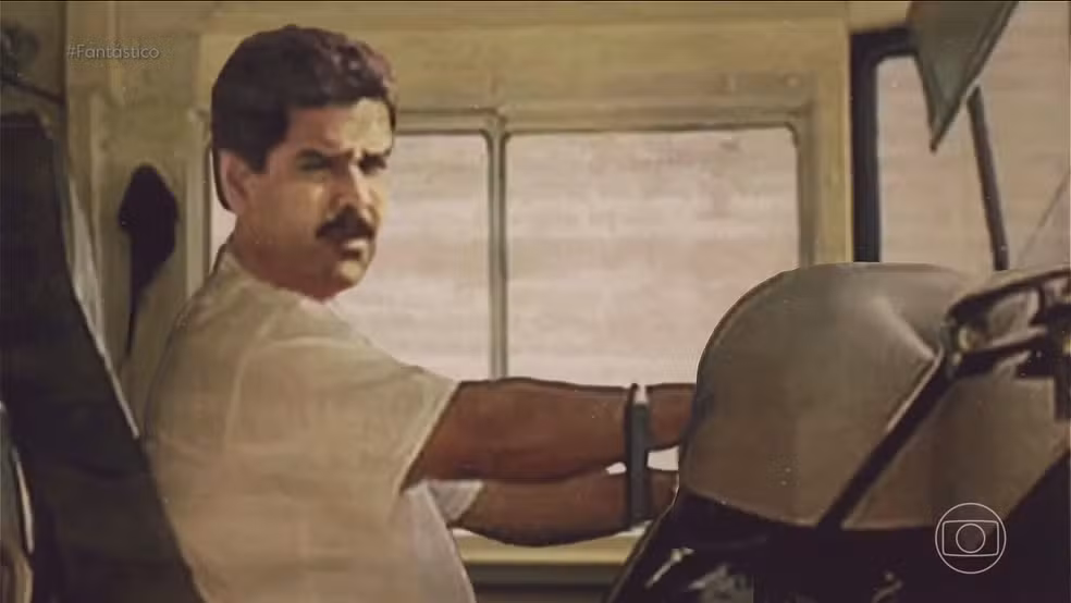 Nos anos 1990, Maduro era um motorista de ônibus nas ruas de Caracas — Foto: Reprodução/TV Globo