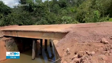 Trecho da TO-491 é liberado após ponte desabar; saiba mais