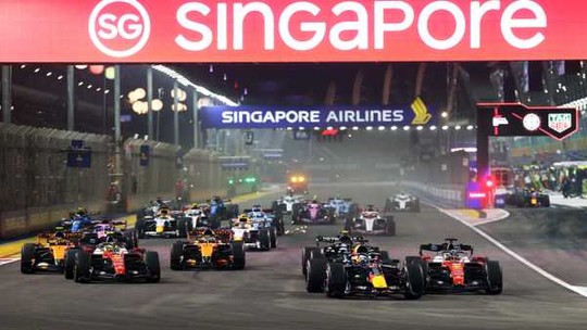 ASSISTA: GP de Singapura tem Verstappen na liderança