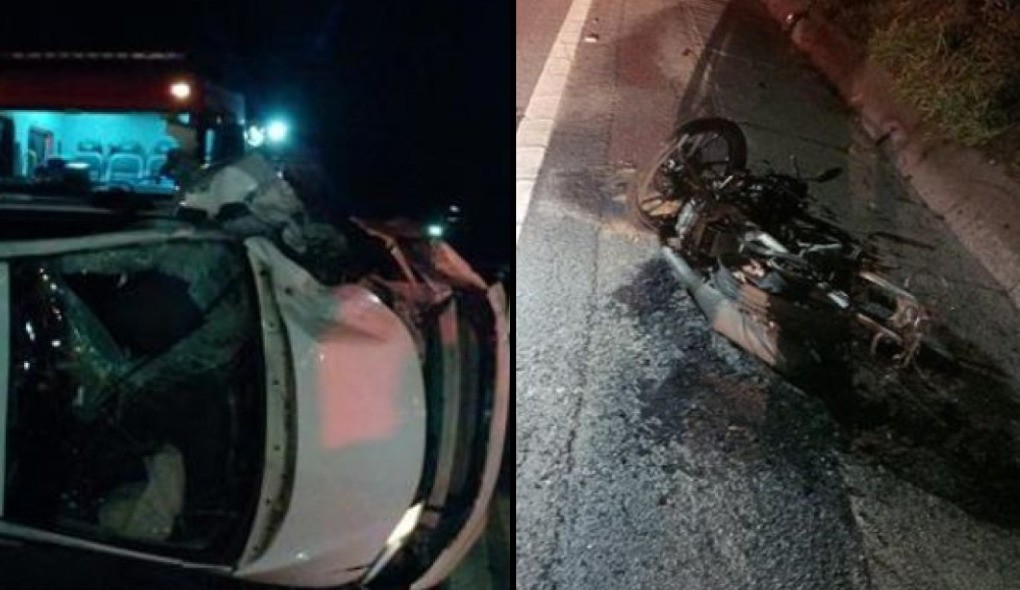 Piloto e garupa de moto morrem em acidente com carro na Rodovia Raposo Tavares em São Roque