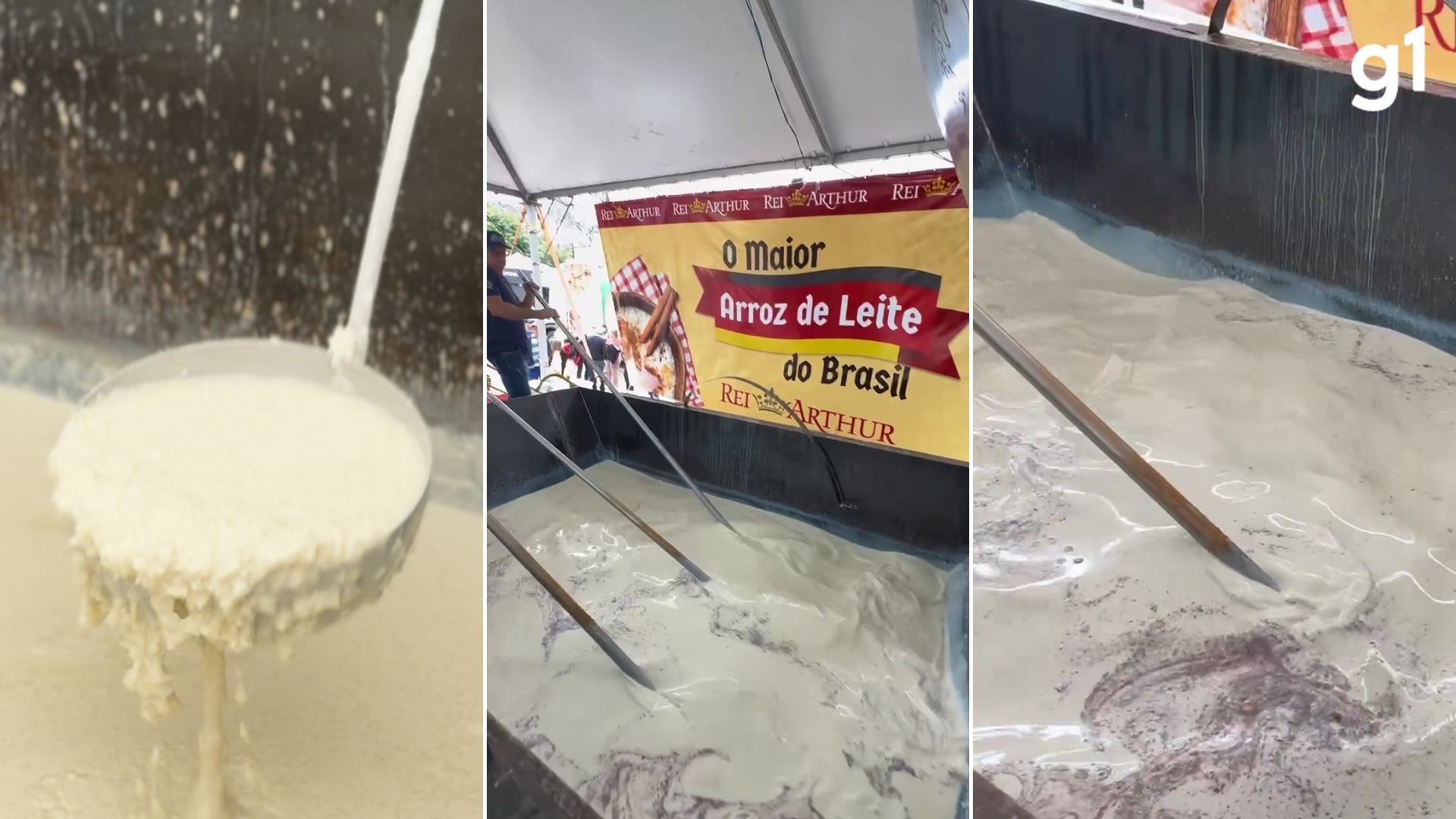 Chef gaúcho prepara o maior arroz de leite do Brasil no interior do RS