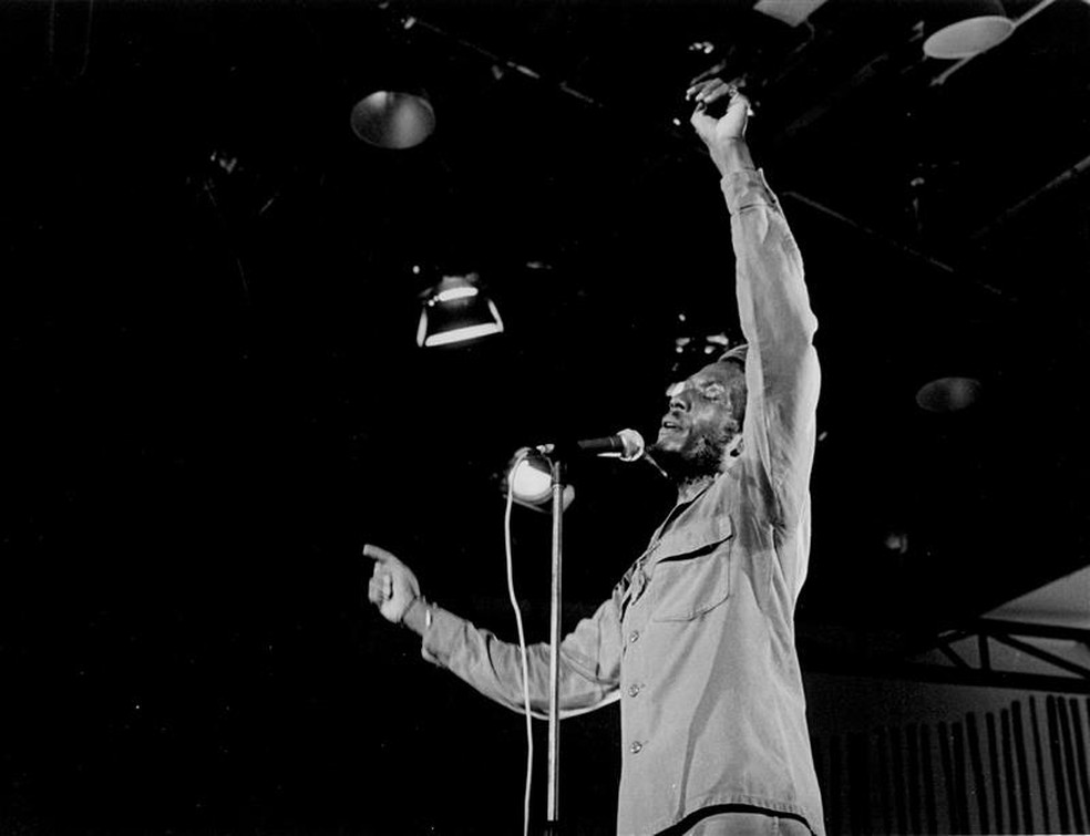 Jimmy participou com Gilberto Gil do programa "Sexta Super", na TV Globo — Foto: Nelson Di Rago/Acervo Globo