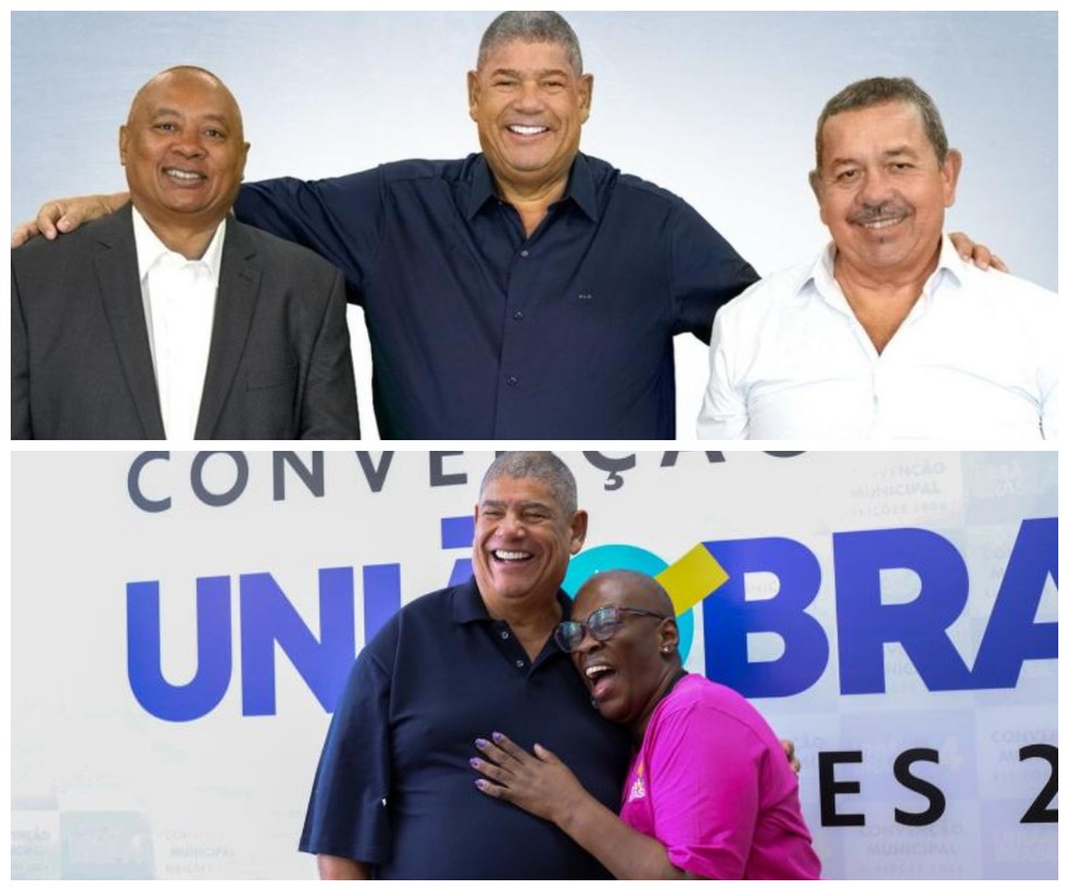Os vereadores Silvão e Silvinho Leite, e a Pastora Sandra Alves, afilhados de Milton Leite na Câmara Municipal de São Paulo. — Foto: Reprodução/Redes Sociais