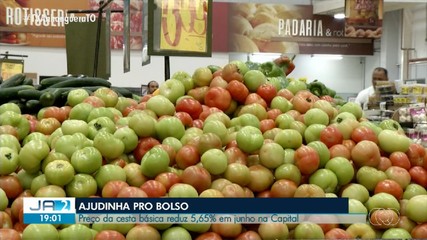 Preços da cesta básica reduz 5,65% em junho em Palmas