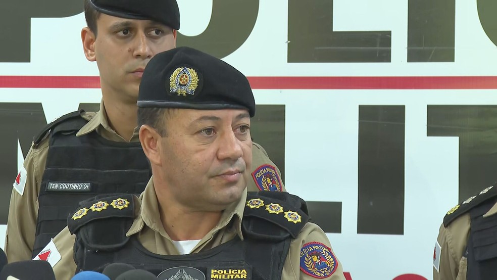 Coronel Flávio Godinho, diretor de Operações da Polícia Militar — Foto: Reprodução/TV Globo