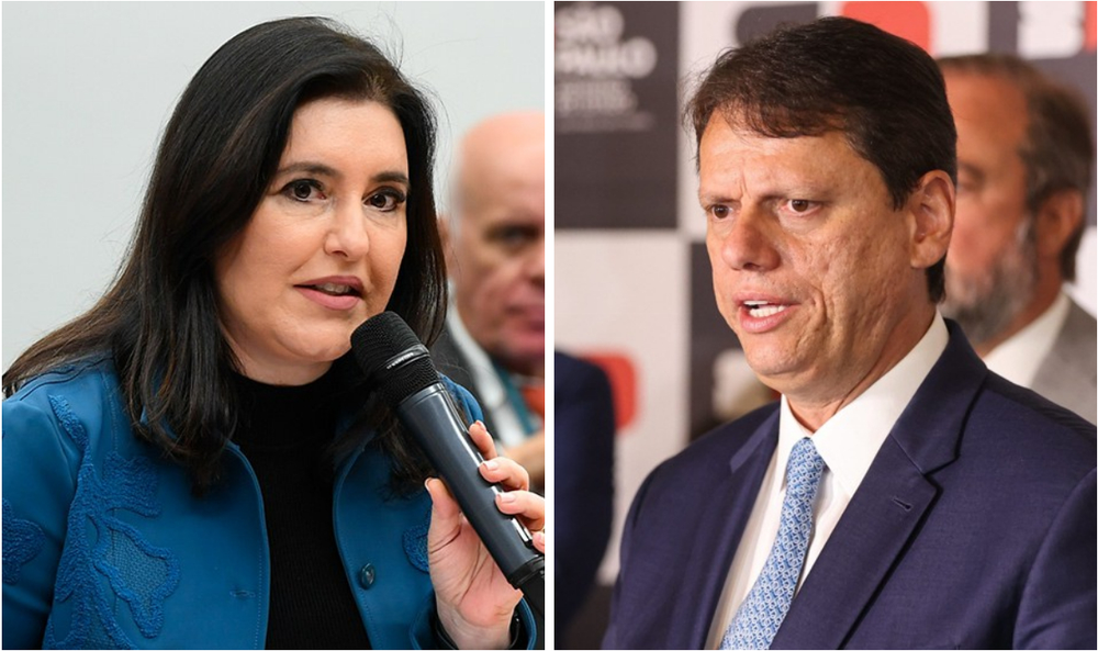 Tarcísio de Freitas questiona legitimidade de Simone Tebet e Marina Silva em candidaturas ao Senado