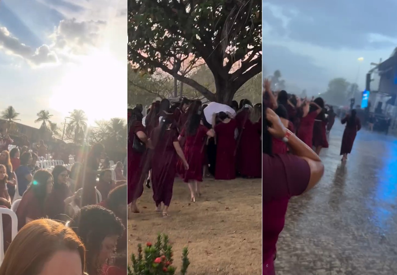 Chuva surpreende participantes de congresso evangélico em Palmas e vídeo viraliza nas redes sociais