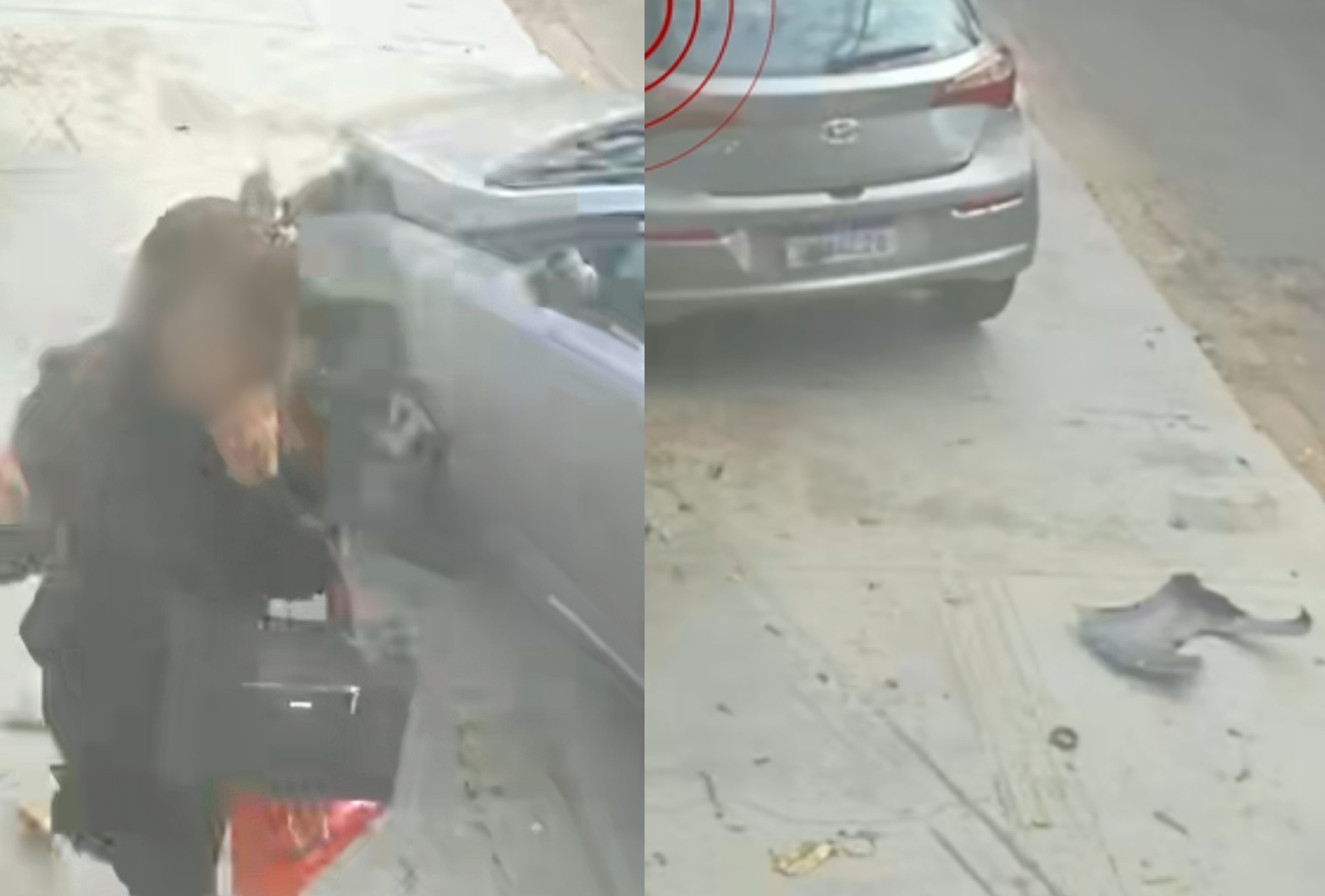 VÍDEO: mulher escapa por pouco de ser atropelada por carro desgovernado em Campo Grande