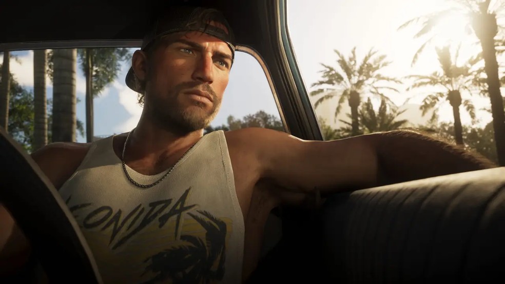 Jason Duval em ação: O protagonista de GTA 6 exibe sua confiança e postura destemida enquanto explora as ruas intensas de Vice City. Com sua jaqueta de couro e expressão determinada, ele está pronto para enfrentar os perigos de um mundo criminoso, onde a sobrevivência é a única regra. Cada detalhe de sua imagem reflete o lado sombrio e imersivo do universo de GTA 6.