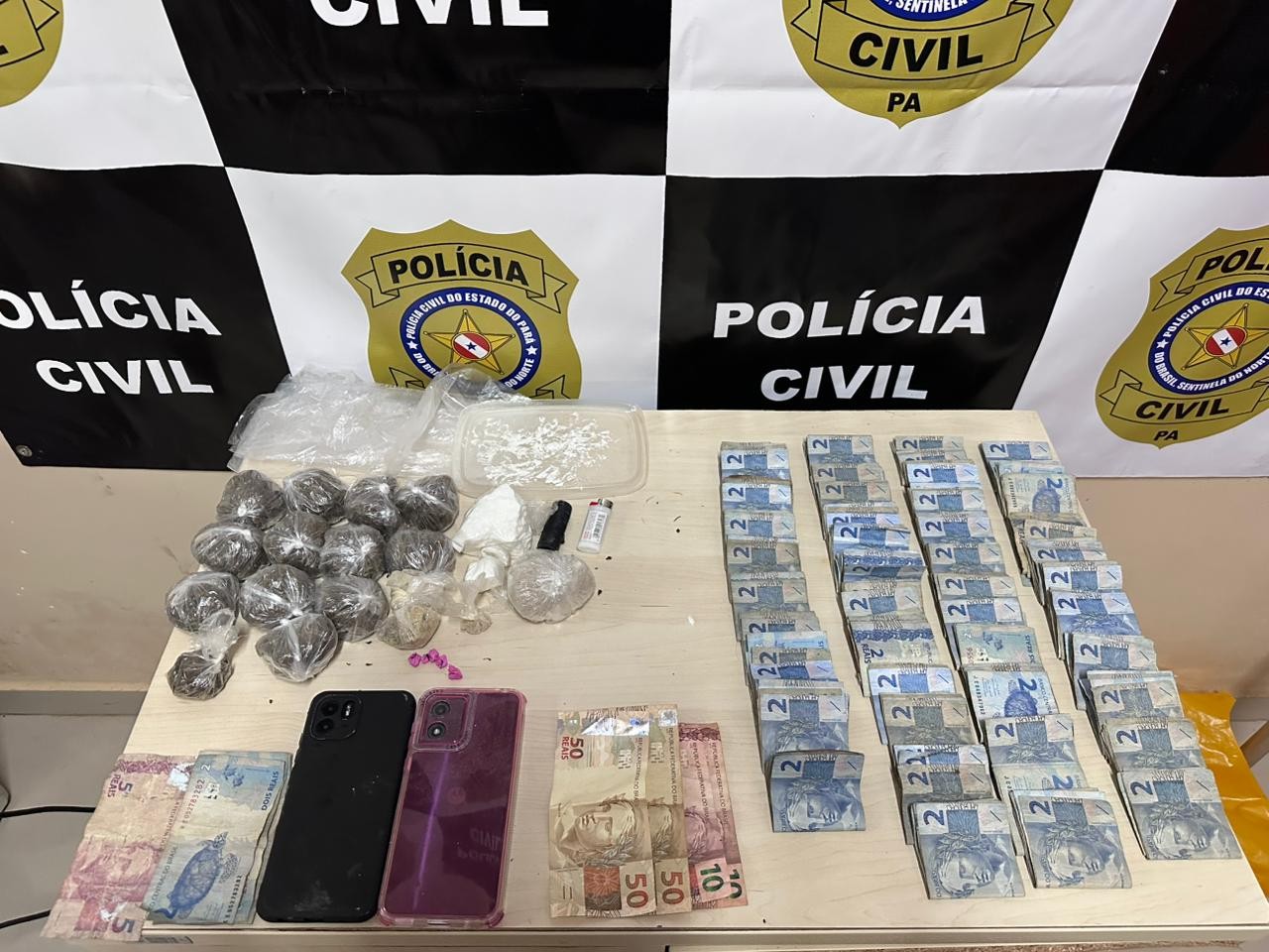 Polícia Civil prende três suspeitos por tráfico de drogas em Faro