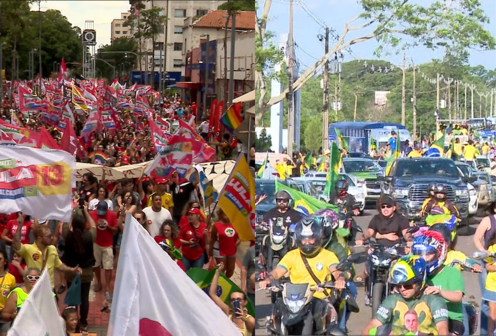 Sábado tem atos pró-Lula e pró-Flávio Bolsonaro em Campo Grande