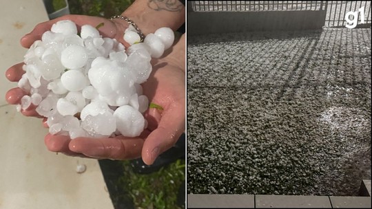 VÍDEO: granizo cobre ruas e danifica casas em cidades no RS