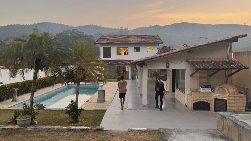 Casa de Oruam na Freguesia, em Jacarepaguá — Foto: Reprodução/TV Globo