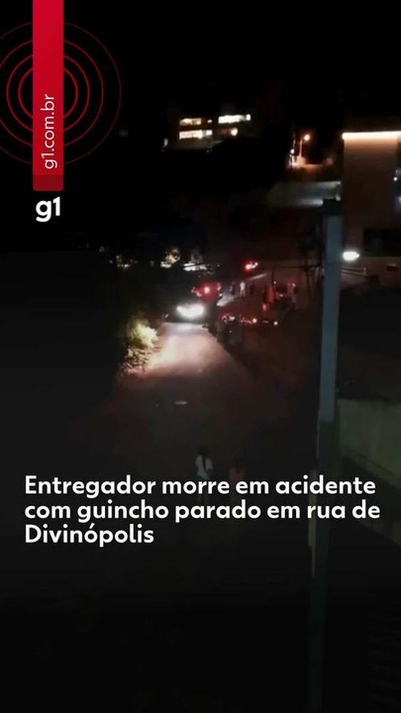 Entregador morre ao bater em um guincho parado na rua em Divinópolis