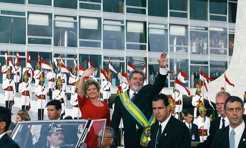 Posse do presidente Lula em 2003, em imagem do fotógrafo Orlando Brito — Foto: Reprodução