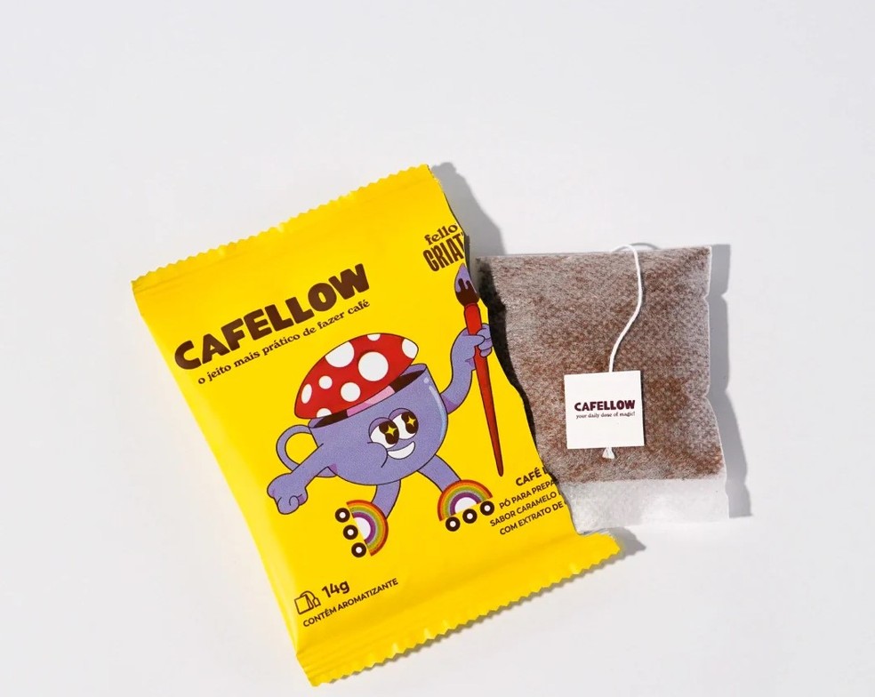 Sachês do Cafellow criativo — Foto: Divulgação