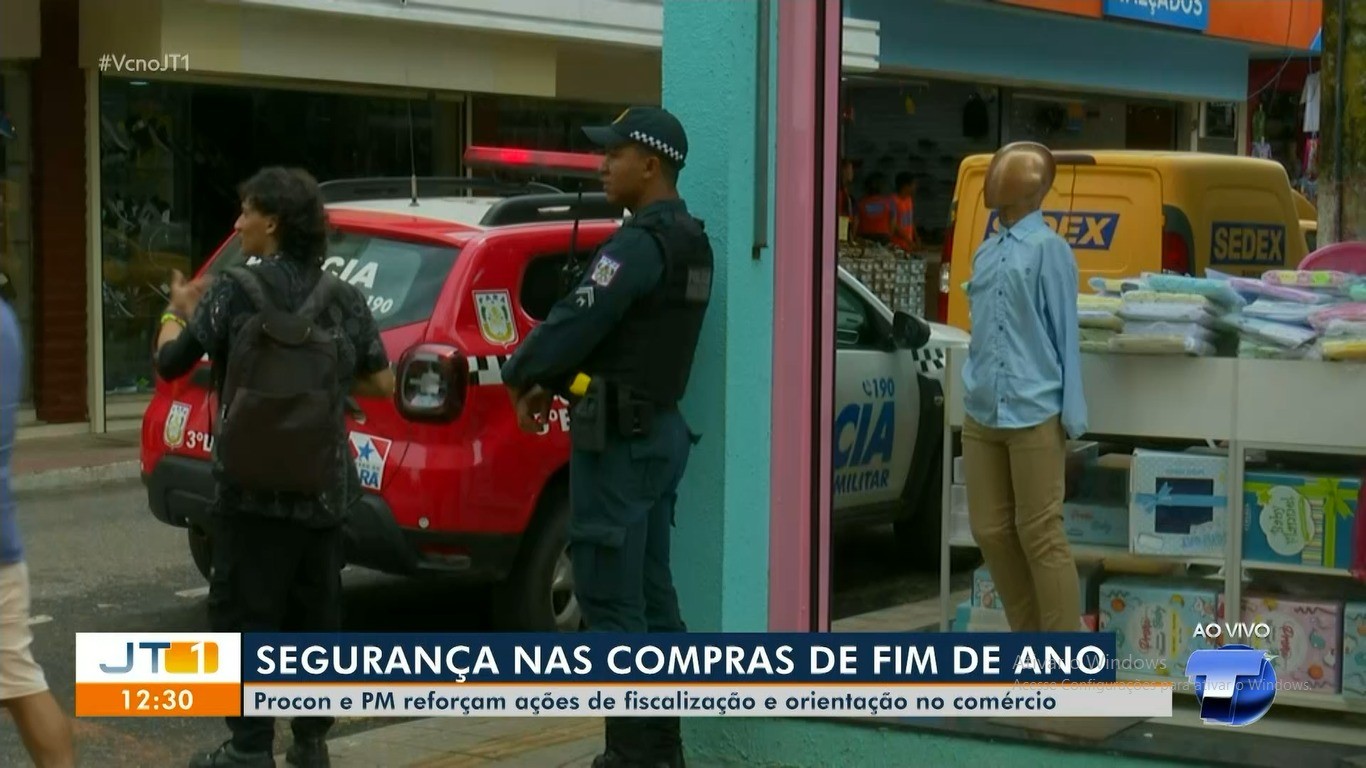 Polícia Militar intensifica segurança no comércio com a Operação Festas Seguras em Santarém