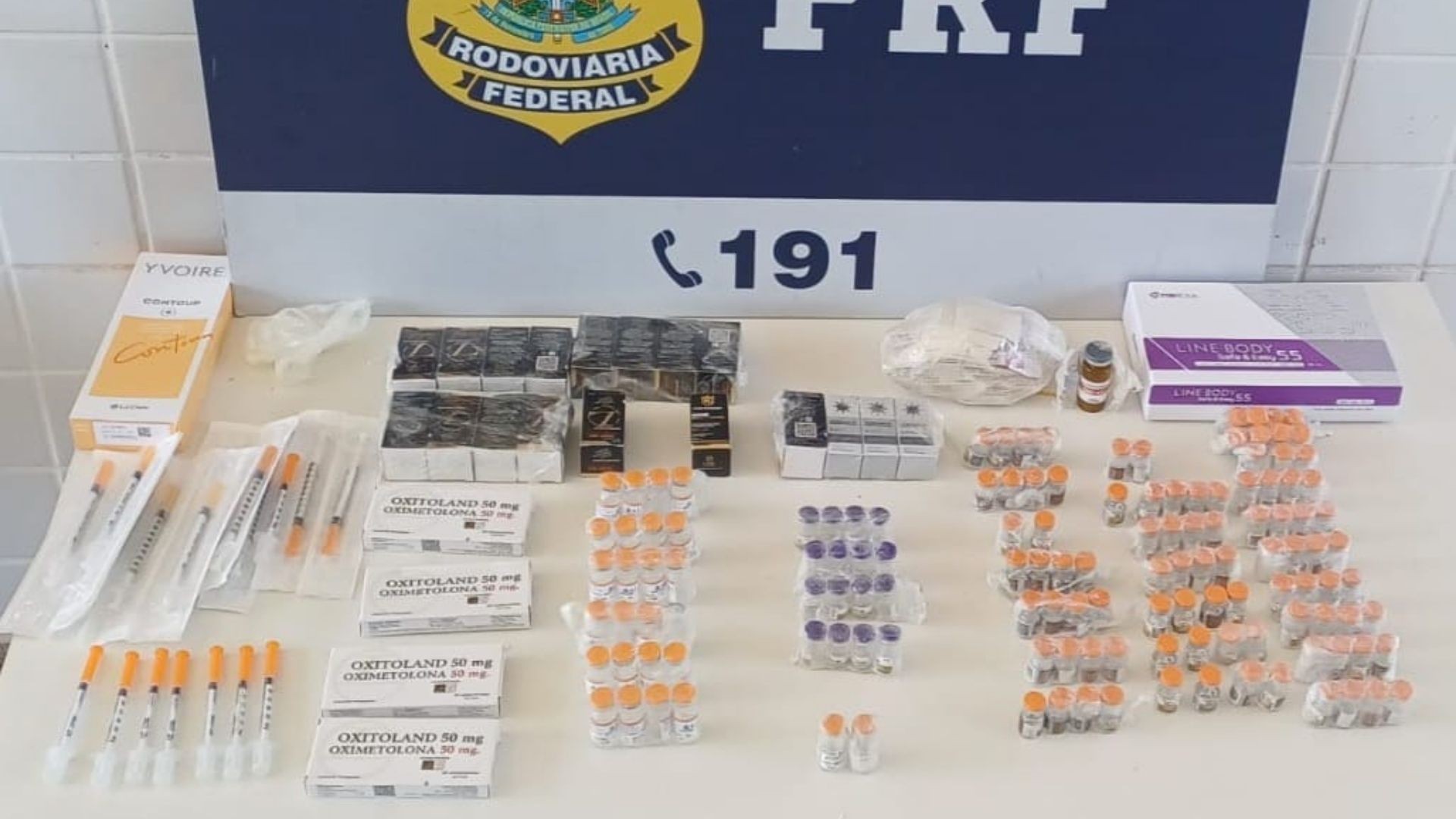 Casal é preso com canetas emagrecedoras, anabolizantes e ácido hialurônico do Paraguai em abordagem na BR-101 no ES