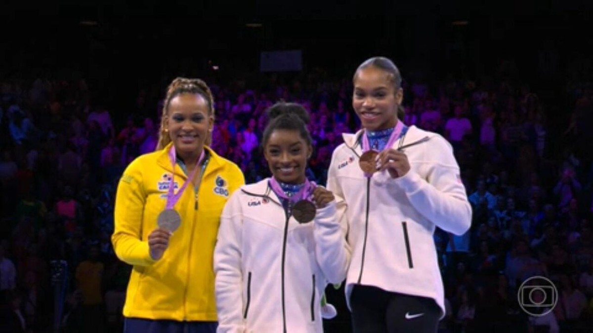 Rebecca Andrade wins silver at World Gymnastics Championships on historic podium finish for black women only |  National newspaper