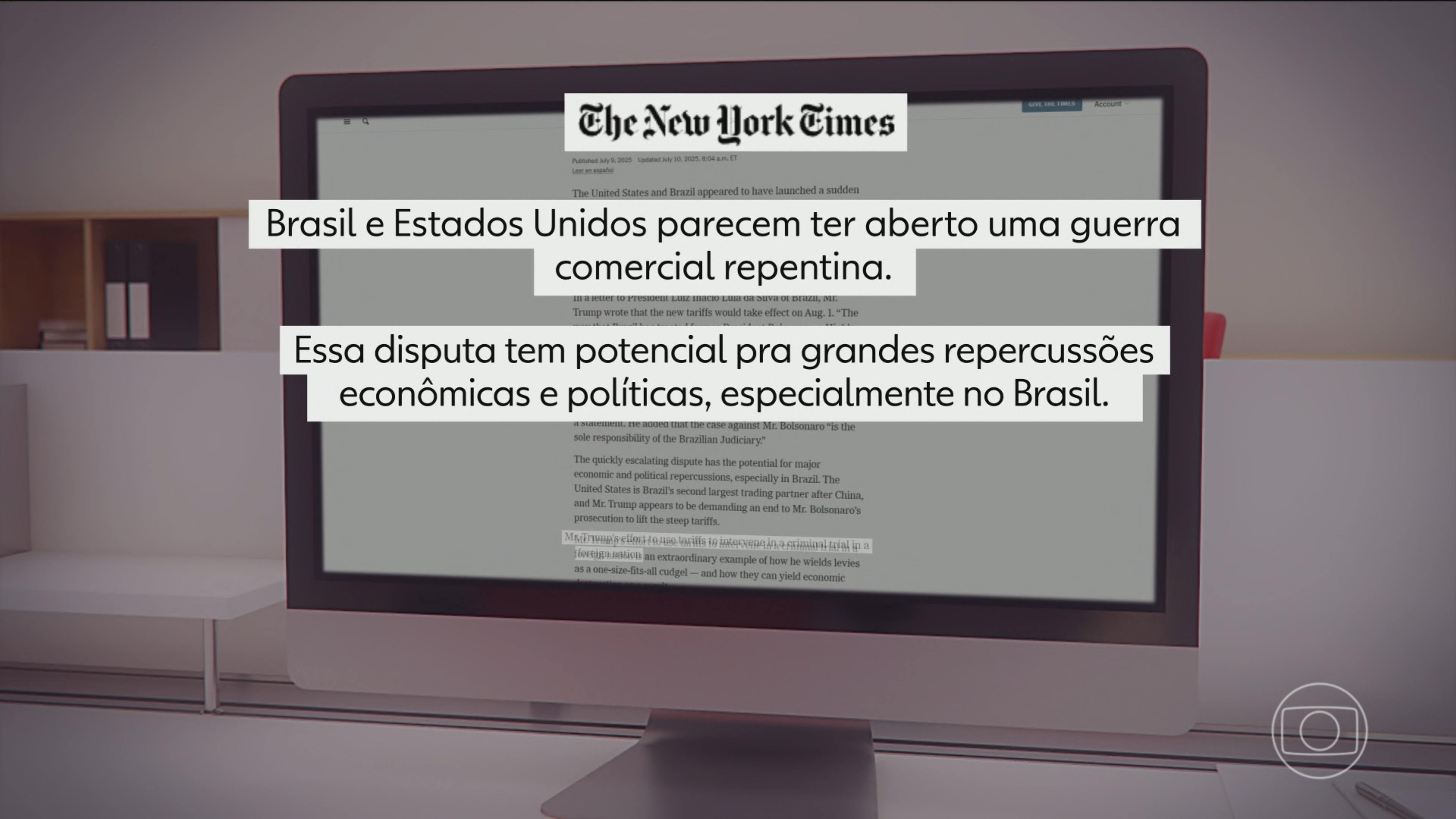 Chantagem tarifária de Trump contra o Brasil ecoa no mundo todo