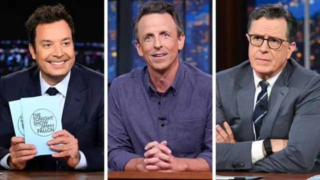 'Com um autocrata, não se pode ceder nem um pouco': o apoio dos astros a Jimmy Kimmel, enquanto Trump ameaça as redes de TV