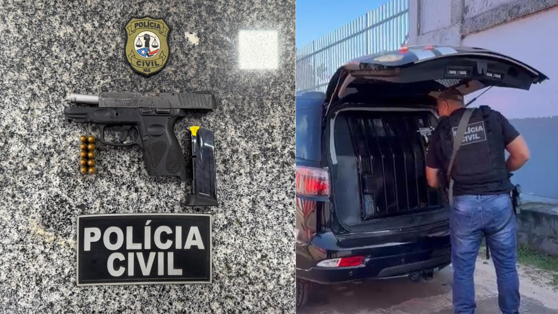 Presos suspeitos de integrar facção e de participar de atentados contra agentes de segurança no Maranhão