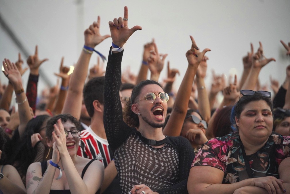Público no 4º dia do Rock in Rio 2022 — Foto: Marcos Serra Lima/g1