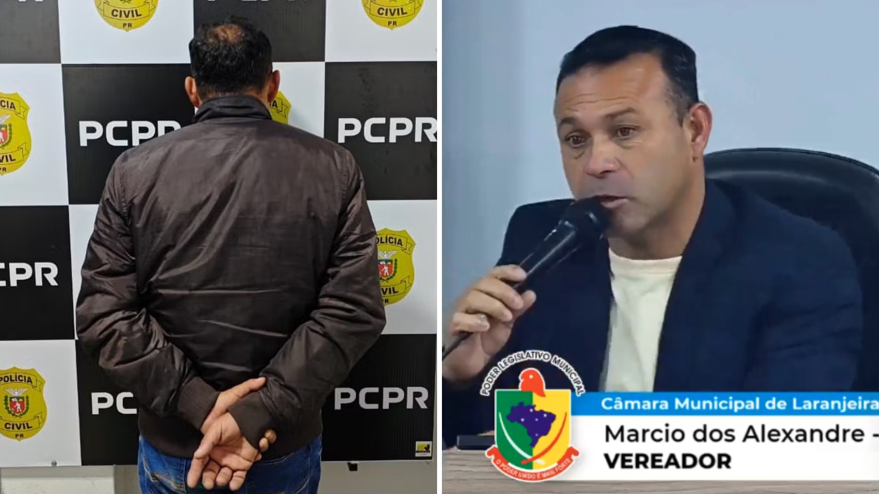Vereador do Paraná preso por bater no carro da ex com o filho dentro é solto e participa de sessão da Câmara logo após sair da cadeia