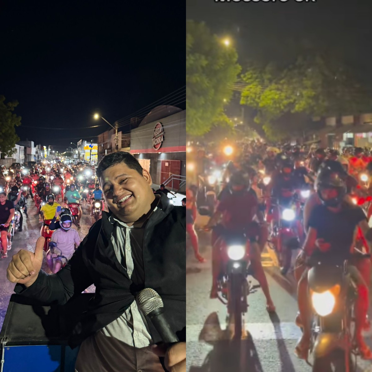 Influencer arrasta multidão em carreata de campanha fictícia em Mossoró