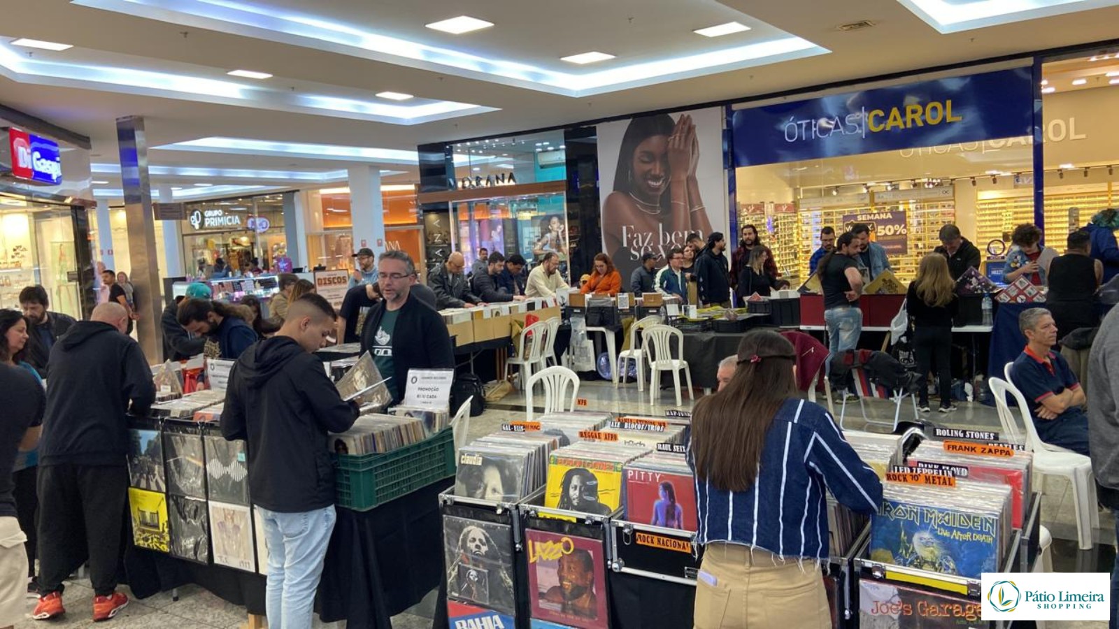 Pátio Limeira Shopping sedia Feira de Discos com mais de 5 mil itens
