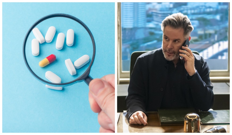 Confira os medicamentos mais falsificados no Brasil e veja como se proteger; novela Três Graças faz alerta — Foto: Adobe Stock/ Globo/Estevam Avellar
