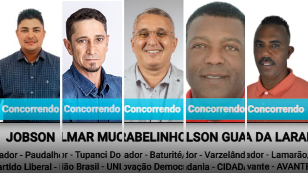 Candidatos com mandados de prisão em aberto aparecem na disputa por cargos nas eleições municipais, em levantamento exclusivo do g1 — Foto: Reprodução/site do TSE