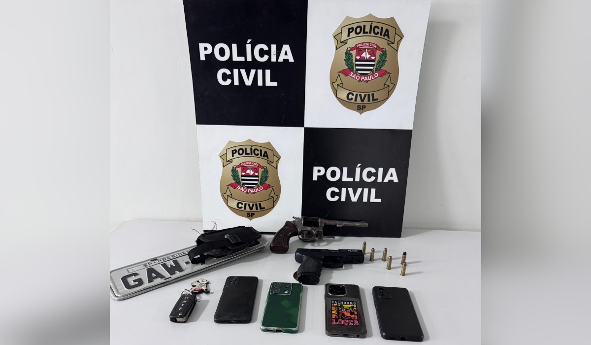 Operação contra suspeitos de roubo prende homem e apreende arma e carro adulterado no interior de SP