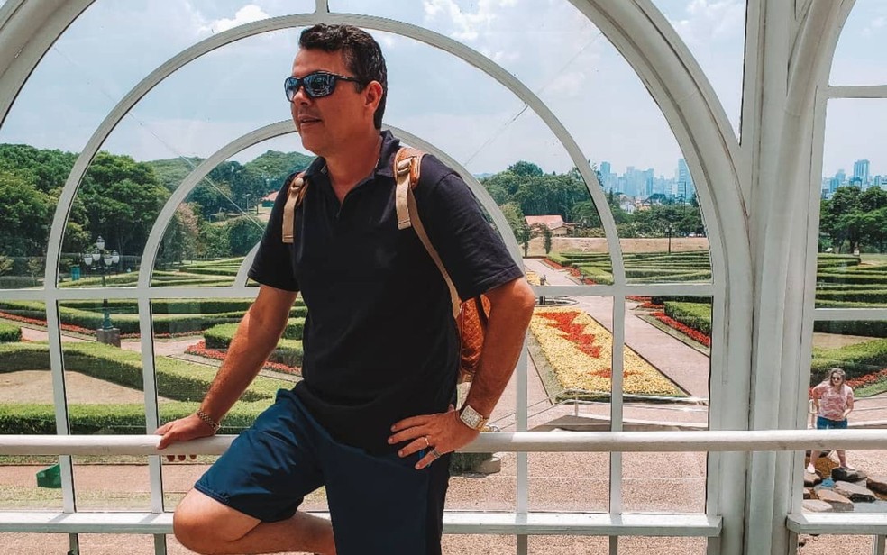 Delegado Rafael Pareja morreu após passar mal enquanto jogava bech tennis, Goiás — Foto: Reprodução/Instagram Rafael Pareja
