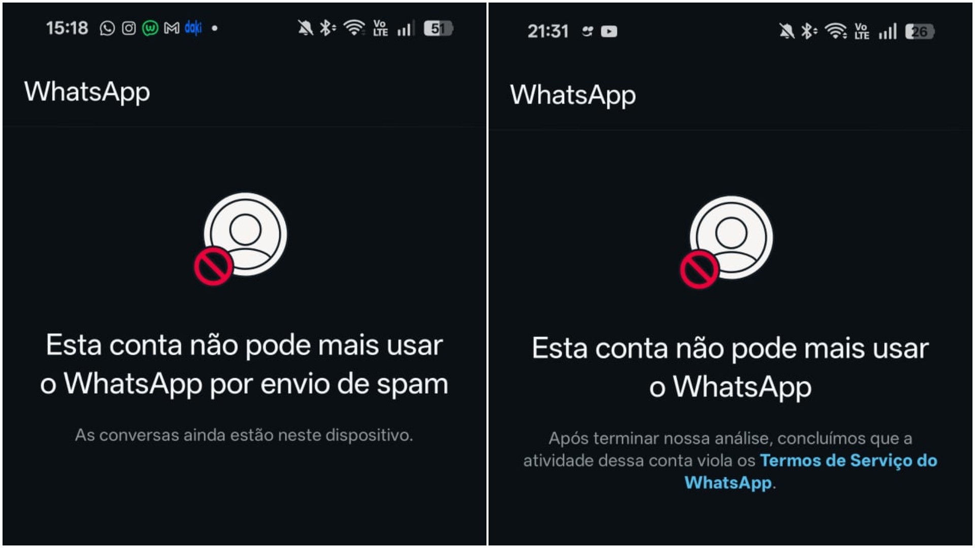 WhatsApp bloqueia contas por suspeita de spam; usuários questionam motivo