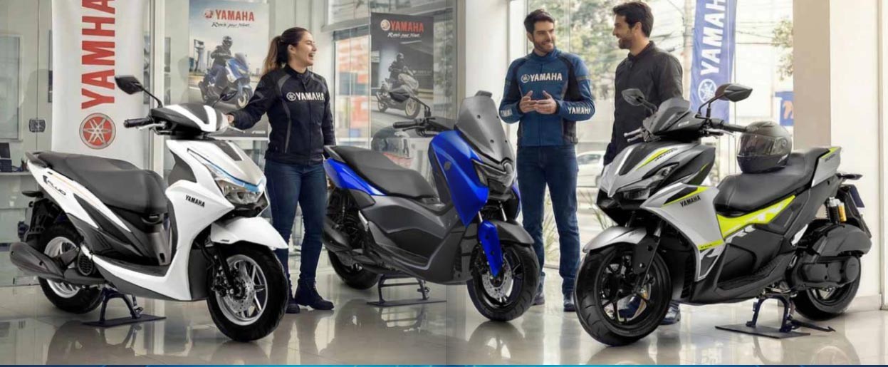 Scooters Yamaha, eficiência e baixo consumo