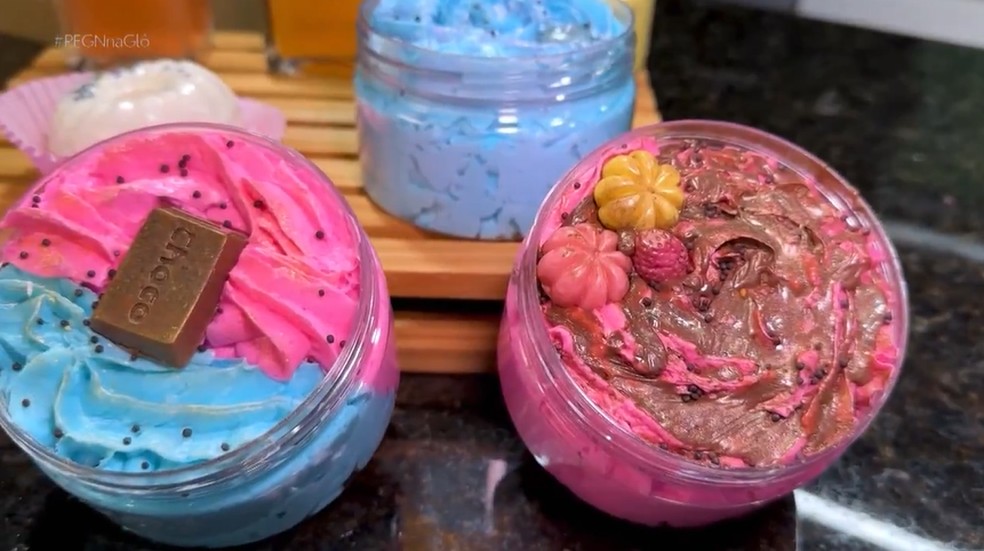 Estratégia de venda dos produtos de beleza é dar vontade de comer — Foto: TV Globo/Reprodução