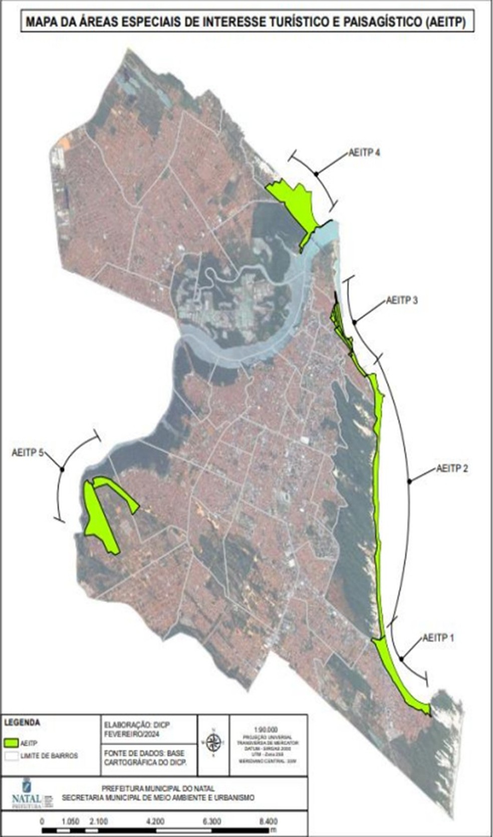 Áreas Especiais de Interesse Turístico e Paisagístico em Natal — Foto: Reprodução