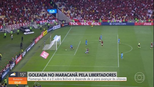 Goleada - Flamengo goleia o Bolivar, pela Libertadores - Programa: Hora 1 