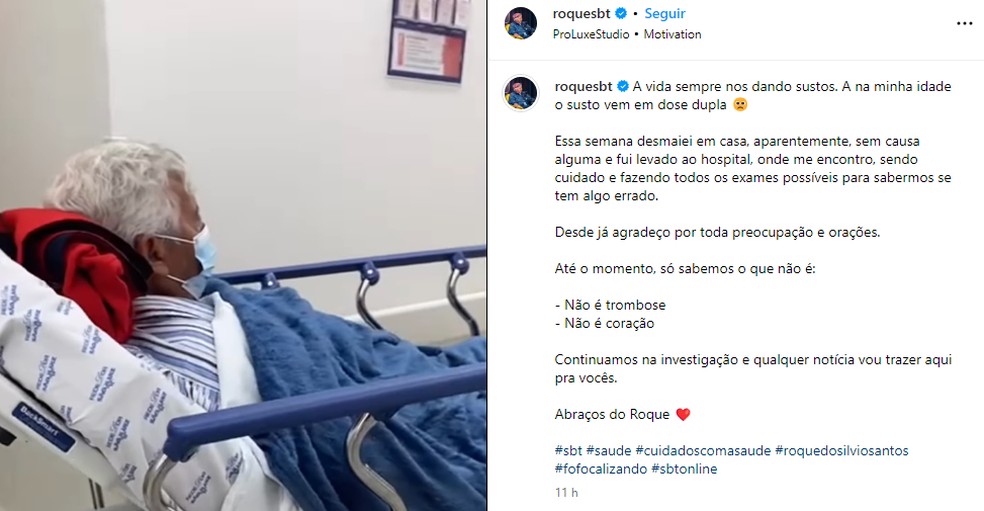 Roque, do SBT, recebe alta hospitalar, saiba mais - Área VIP