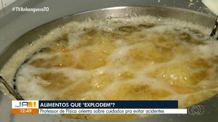 Professor de física orienta como evitar acidentes com alimentos durante fritura