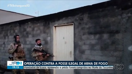 Polícia cumpre manados de busca e apreensão contra posse ilegal de arma no norte do TO