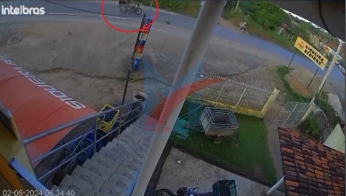 VÍDEO mostra momento em que ciclista é atingido por moto em Maragogi