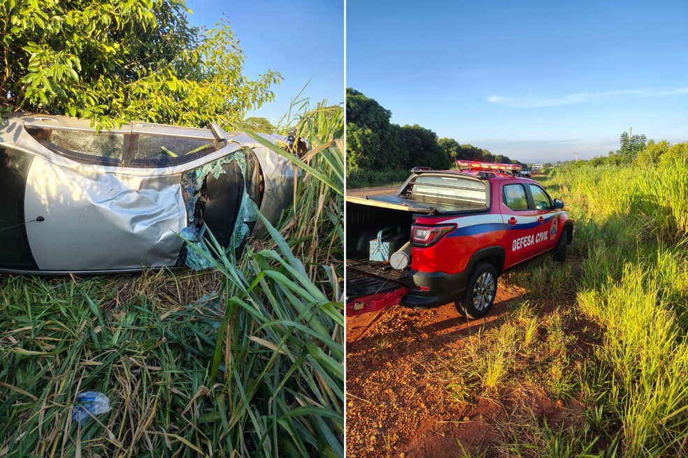 Acidente foi registrado na manhã desta sexta-feira (17), em Euclides da Cunha Paulista — Foto: Pontal News/Cedidas